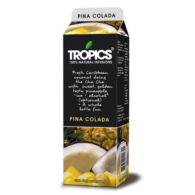 Tropics Mélange Pour Boisson Pina Colada, 940 Ml (32 Oz) -- 12 Par Boîte