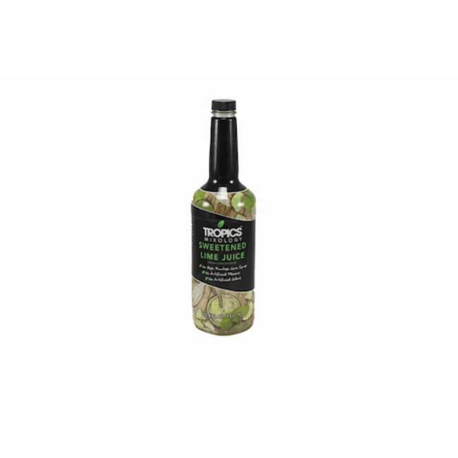 Tropics Sweetened Lime Juice, 1 L -- 12 Per Case