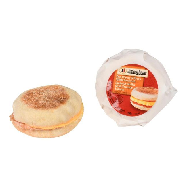Jimmy Dean Sandwich Anglais Au Bacon, Aux Œufs Et Au Fromage, 104 G -- 12 Par Boîte