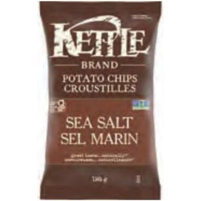 Kettle Chips De Pommes De Terre Au Sel De Mer, 198 G -- 12 Par Boîte
