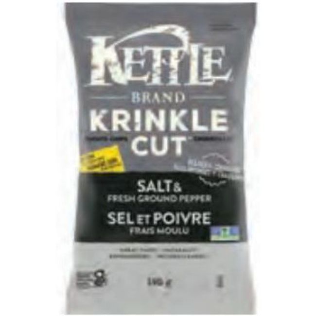Kettle Chips De Pommes De Terre Sel Et Poivre, 198 G -- 12 Par Boîte