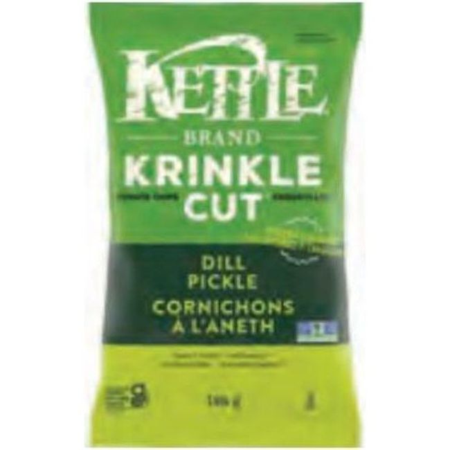 Kettle Chips De Pommes De Terre Aux Cornichons À L'aneth, 198 G -- 12 Par Boîte