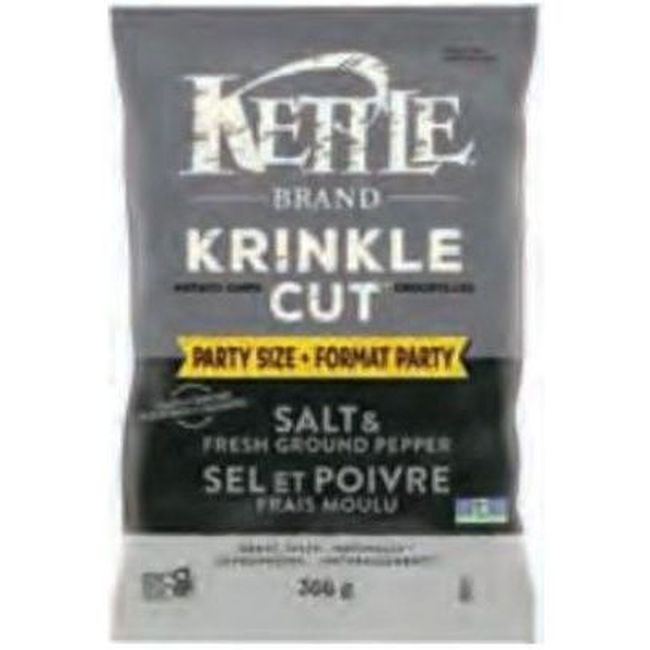 Kettle Chips De Pommes De Terre Sel Et Poivre, 368 G -- 9 Par Boîte