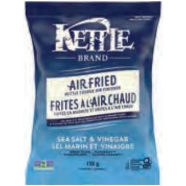 Kettle Foods Chips De Pommes De Terre Au Sel De Mer Et Au Vinaigre, 156 G -- 12 Par Boîte