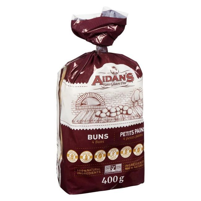 Aidan's Gluten Free Buns, 400 G -- 6 Per Case