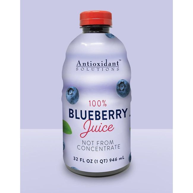 Antioxidant Solutions Jus De Myrtille 100 %, 946 Ml -- 6 Par Caisse