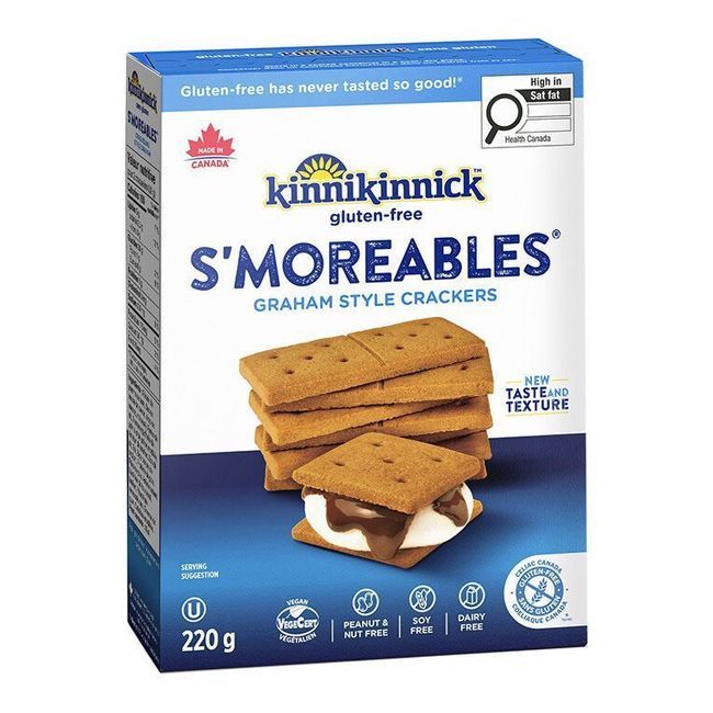 Kinnikinnick Craquelins Smoreables Style Graham, 220 G -- 6 Par Boîte