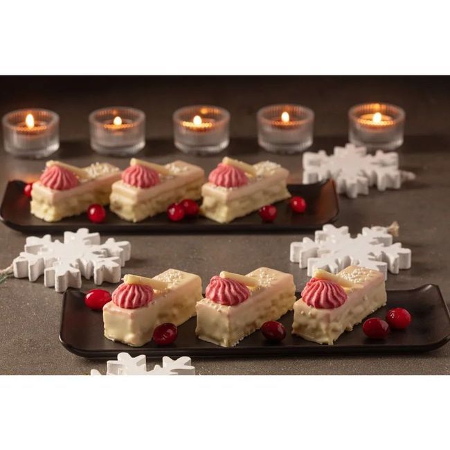 Hafner White Chocolate Cranberry Ingot Christmas Cake, 60 G -- 20 Per Case