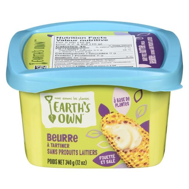 Earth's Own Dairy Free Butter Spread, 340 G -- 6 Per Case