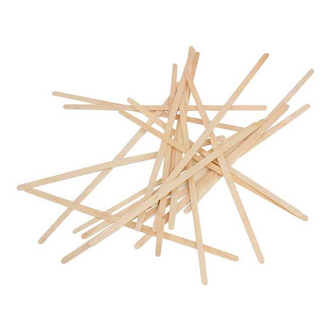 Natural Pick Paper Wrapped Wood Coffee Stirrer, 7.5 In -- 10000 Per Case