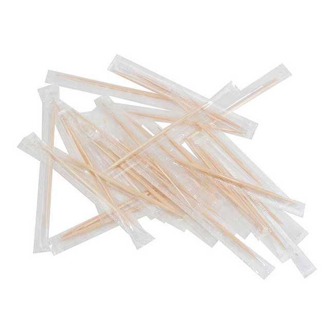 Natural Pick Mint Cello Wrapped Toothpick -- 10000 Per Case
