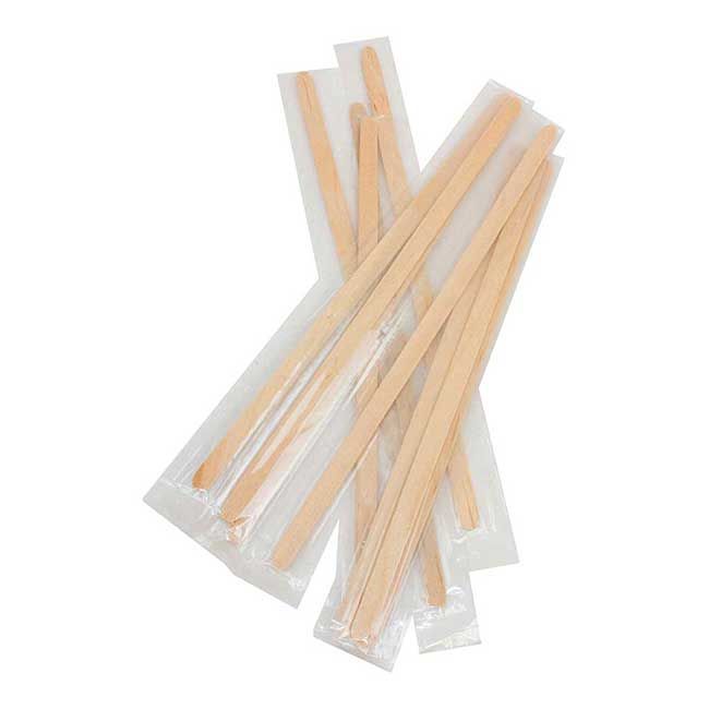 Natural Pick Paper Wrapped Wooden Coffee Stirrer, 7.5 In -- 10000 Per Case