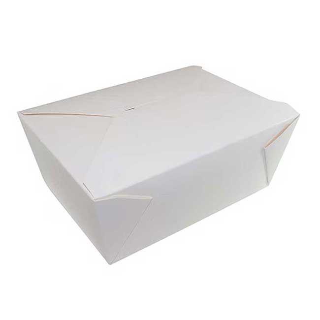 Pack N Eat White Paper Number 4 Take Out Box, 8.5 X 6.25 X 3.5 In -- 160 Per Case