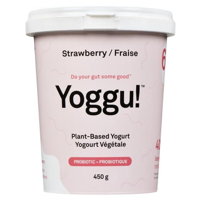 Yoggu Yaourt Végétal À La Fraise, 450 G -- 6 Par Boîte
