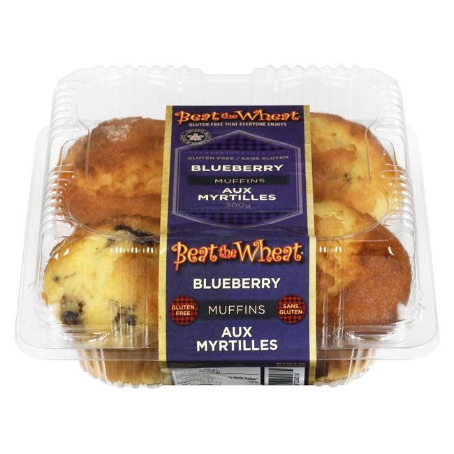 Beat The Wheat Gluten-free Blueberry Muffin, 4 Count -- 6 Per Case