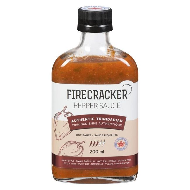 Firecracker Authentic Trinidadian Style Pepper Sauce, 200 Ml -- 12 Per Case