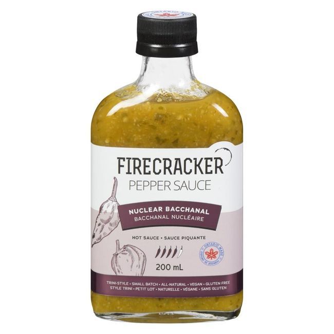Firecracker Nuclear Bacchanal Hot Pepper Sauce, 200 Ml -- 12 Per Case