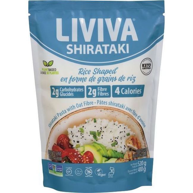 Liviva Pâtes De Riz Shirataki Biologiques Aux Fibres D'avoine, 400 G -- 6 Par Boîte