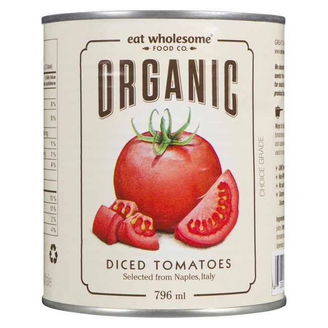 Eat Wholesome Organic Diced Tomatoes, 796 Ml -- 12 Per Case