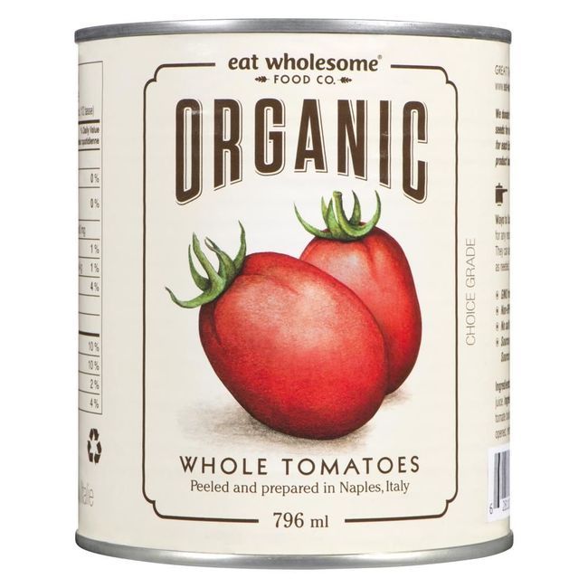 Eat Wholesome Organic Peeled Whole Tomatoes, 796 Ml -- 12 Per Case
