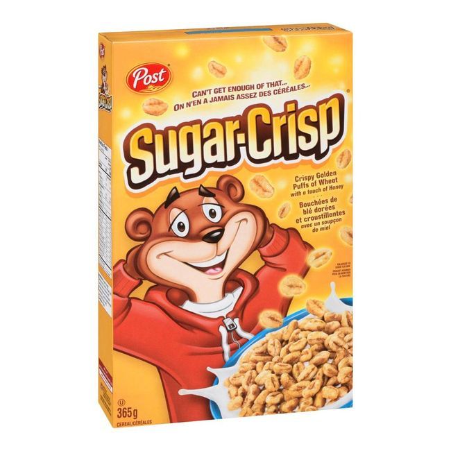 Post Céréales Croustillantes Golden Puff Sugar Crisp, 365 G -- 12 Par Boîte