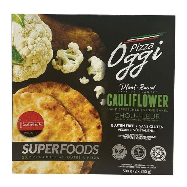 Oggi Cauliflower Pizza Crust, 500 G -- 8 Per Case