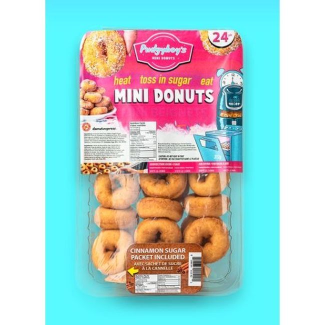 Pudgyboy's Mini Donut, 36 Count -- 24 Per Case