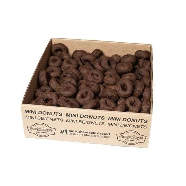 Pudgyboy's Double-chocolate Mini Donuts, 144 Count -- 3 Per Case
