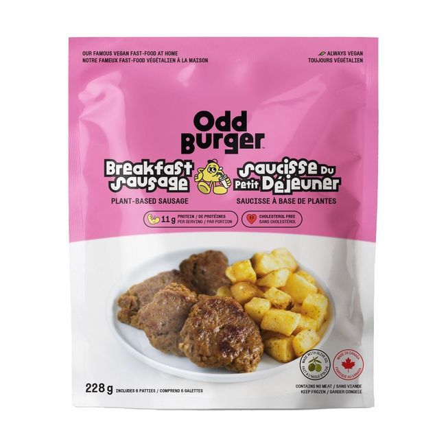 Odd Burger Breakfast Sausage, 228 G -- 6 Per Case