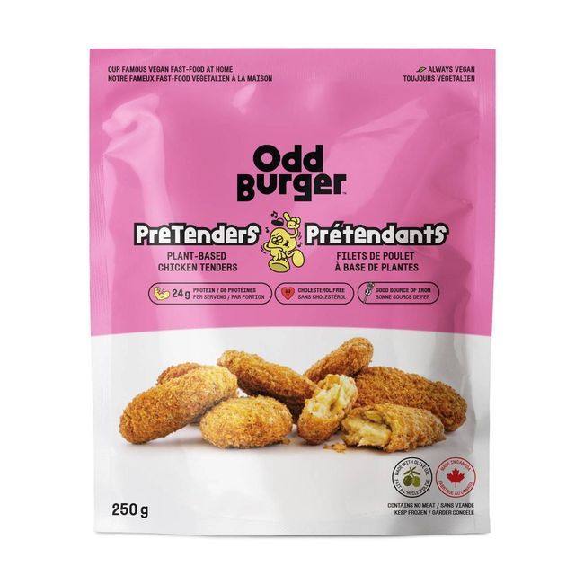 Odd Burger Plant-based Chicken Tenders, 250 G -- 6 Per Case