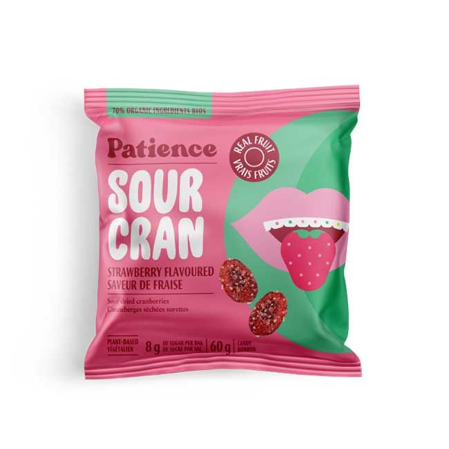 Patience Bonbons Aux Canneberges Séchées À La Fraise, 60 G -- 24 Par Boîte