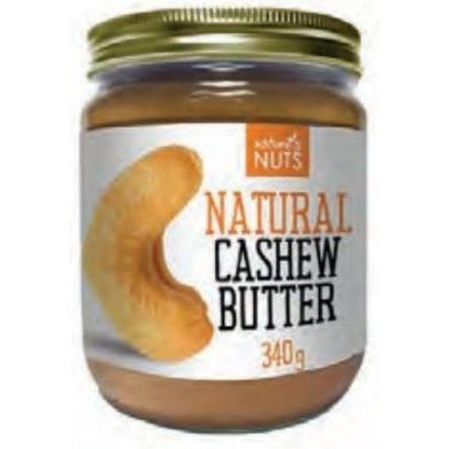 Nature's Nuts Beurre De Cajou Naturel, 340 G -- 6 Par Boîte