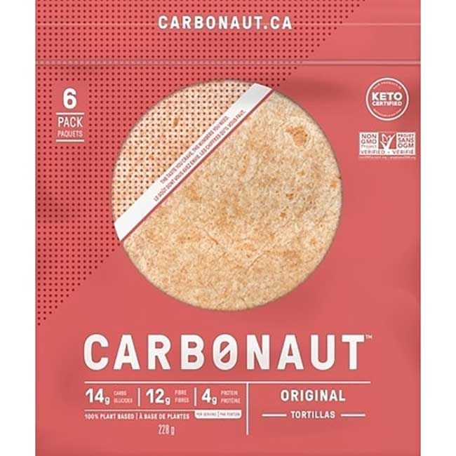 Carbonaut Tortillas Originales, 264 G -- 12 Par Boîte