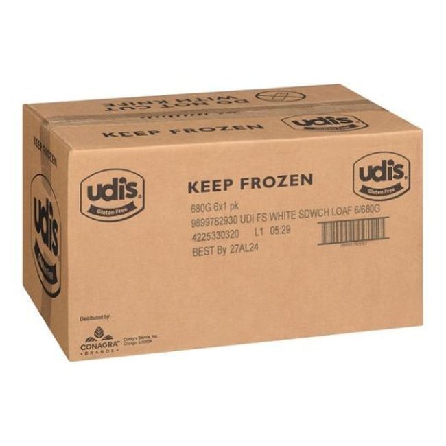 Udi's Soft White Sandwich Bread, 680 G -- 6 Per Case