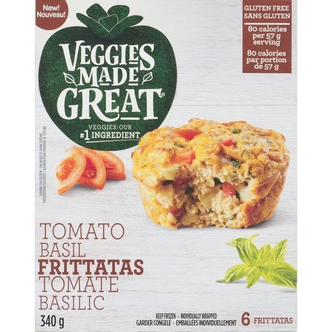 Veggies Made Great Frittata Aux Tomates Et Au Basilic, 340 G -- 8 Par Caisse