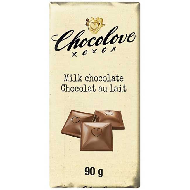 Chocolove Pure Milk Chocolate Bar, 90 G -- 18 Per Case