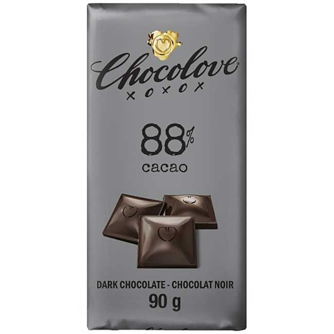 Chocolove Extreme Dark Chocolate Bar, 90 G -- 18 Per Case