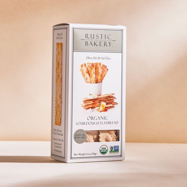 Rustic Bakery Olive Oil And Sel Gris Flatbread, 170 G -- 12 Per Case