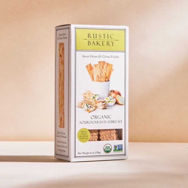 Rustic Bakery Sweet Onion Creme Fraiche Flatbread, 170 G -- 12 Per Case
