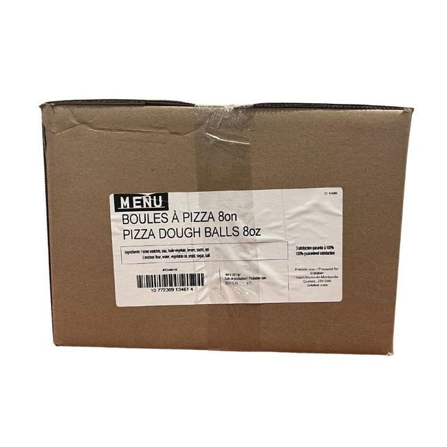 Menu Boule De Pâte À Pizza Emballée Individuellement, 227 G -- 48 Par Boîte