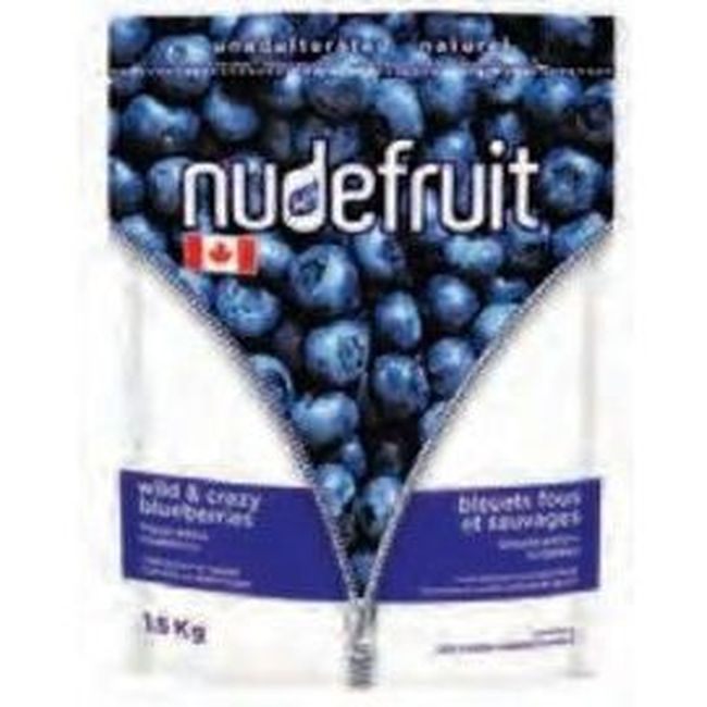 Nudefruit Wild And Crazy Blueberries, 1.5 Kg -- 8 Per Case