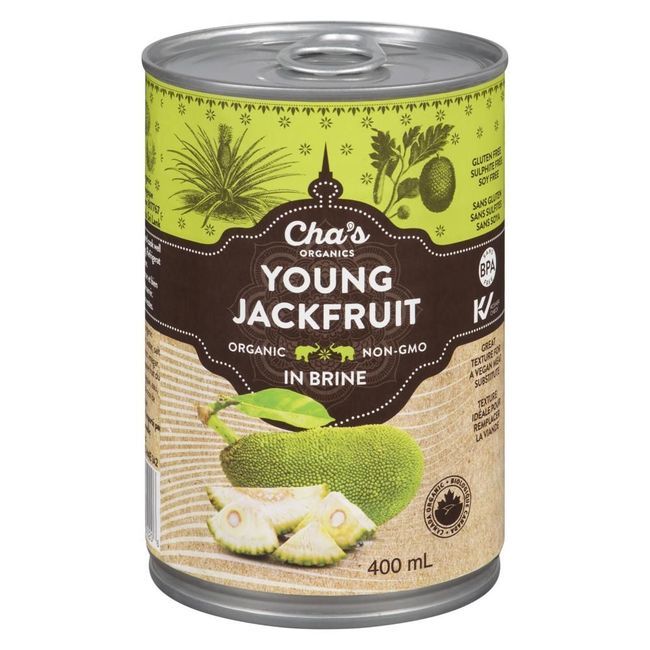 Cha's Organics Young Jackfruit In Brine, 400 Ml -- 12 Per Case