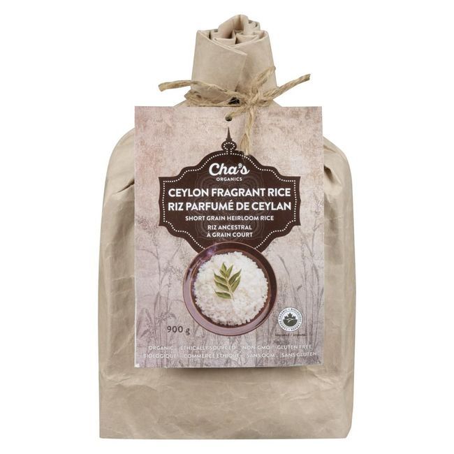 Cha's Organics Ceylon Heirloom Fragrant Rice, 900 G -- 6 Per Case