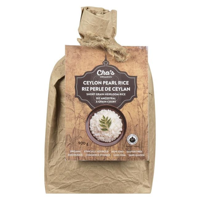 Cha's Organics Ceylon Heirloom Pearl Rice, 900 G -- 6 Per Case