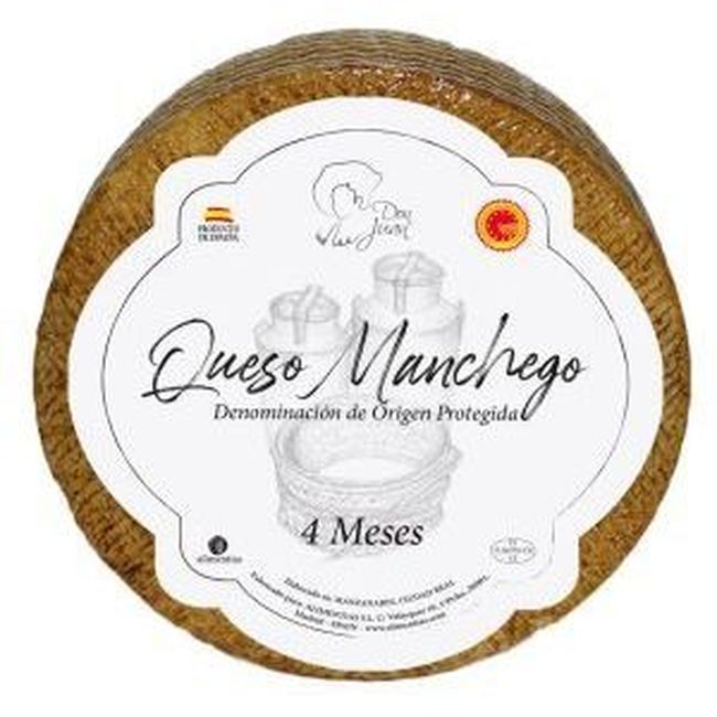 Alimentias Spanish Cheese Fromage Manchego Don Juan Aop 4 Mois -- 12 Par Caisse
