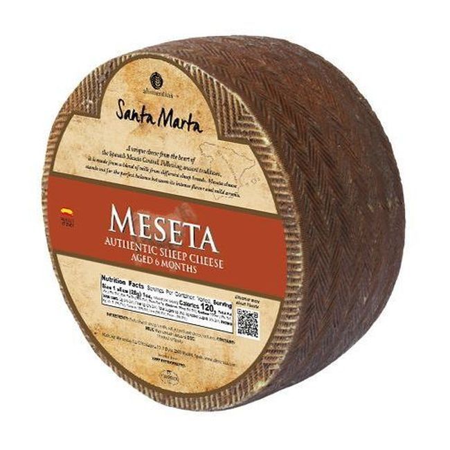 Alimentias Spanish Cheese Fromage De Brebis Meseta 6 Mois -- 12 Par Caisse