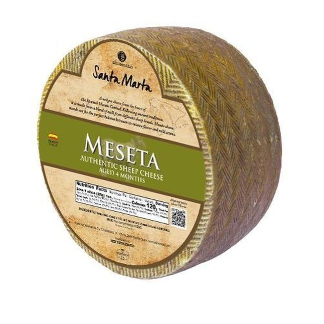 Alimentias Spanish Cheese Fromage De Brebis Meseta 4 Mois -- 12 Par Caisse