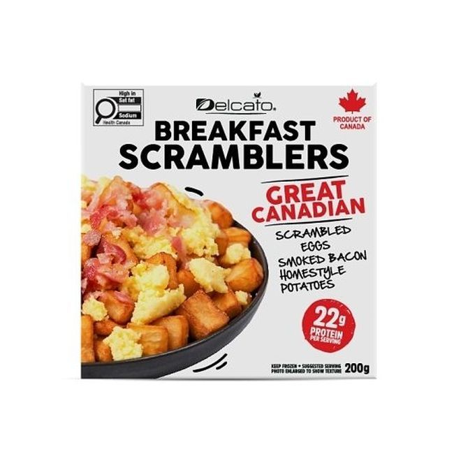 Delcato Great Canadian Breakfast Scramblers Bowl, 197.88 G -- 6 Per Case