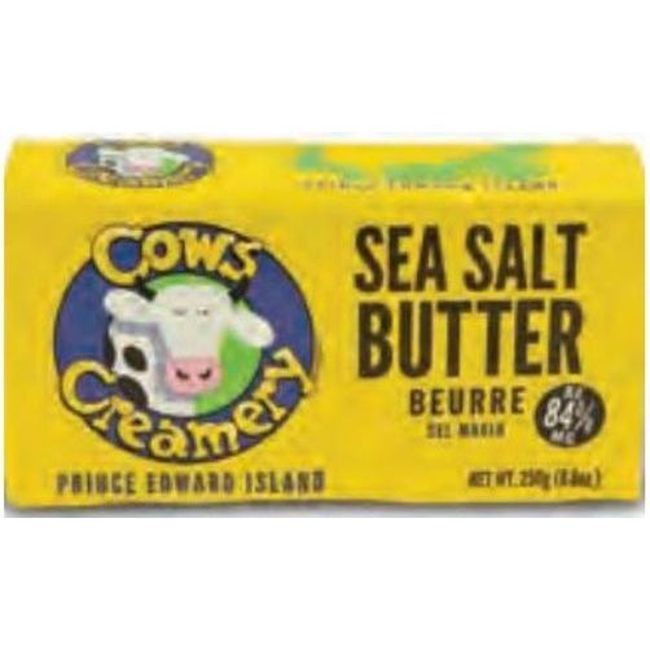 Cows Creamery Beurre Au Sel De Mer, 250 G -- 20 Par Boîte
