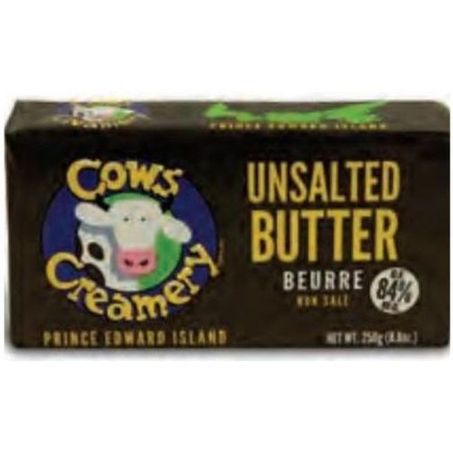 Cows Creamery Beurre Non Salé, 250 G -- 20 Par Boîte